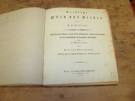 Gellert Geistliche Oden und Lieder Bern 1804