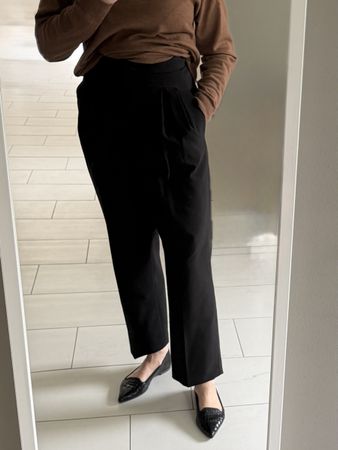 Elegante, schwarze Stoffhose, Gr. 36 - Zeitlos schön!