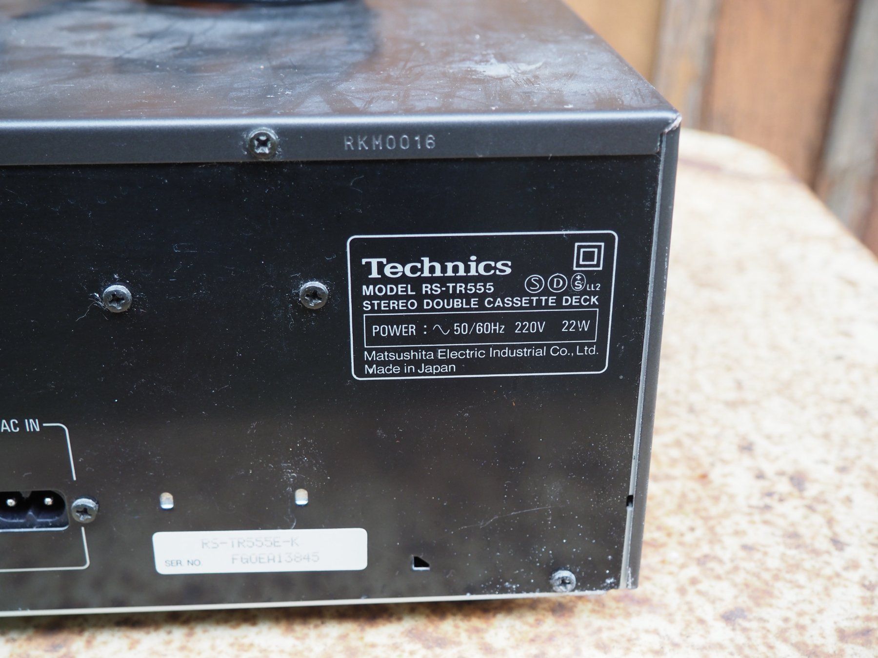 Technics Registratori: Kassettengerät: Technics RS-TR555 – Usato da Schänis venduto da Wewu 2