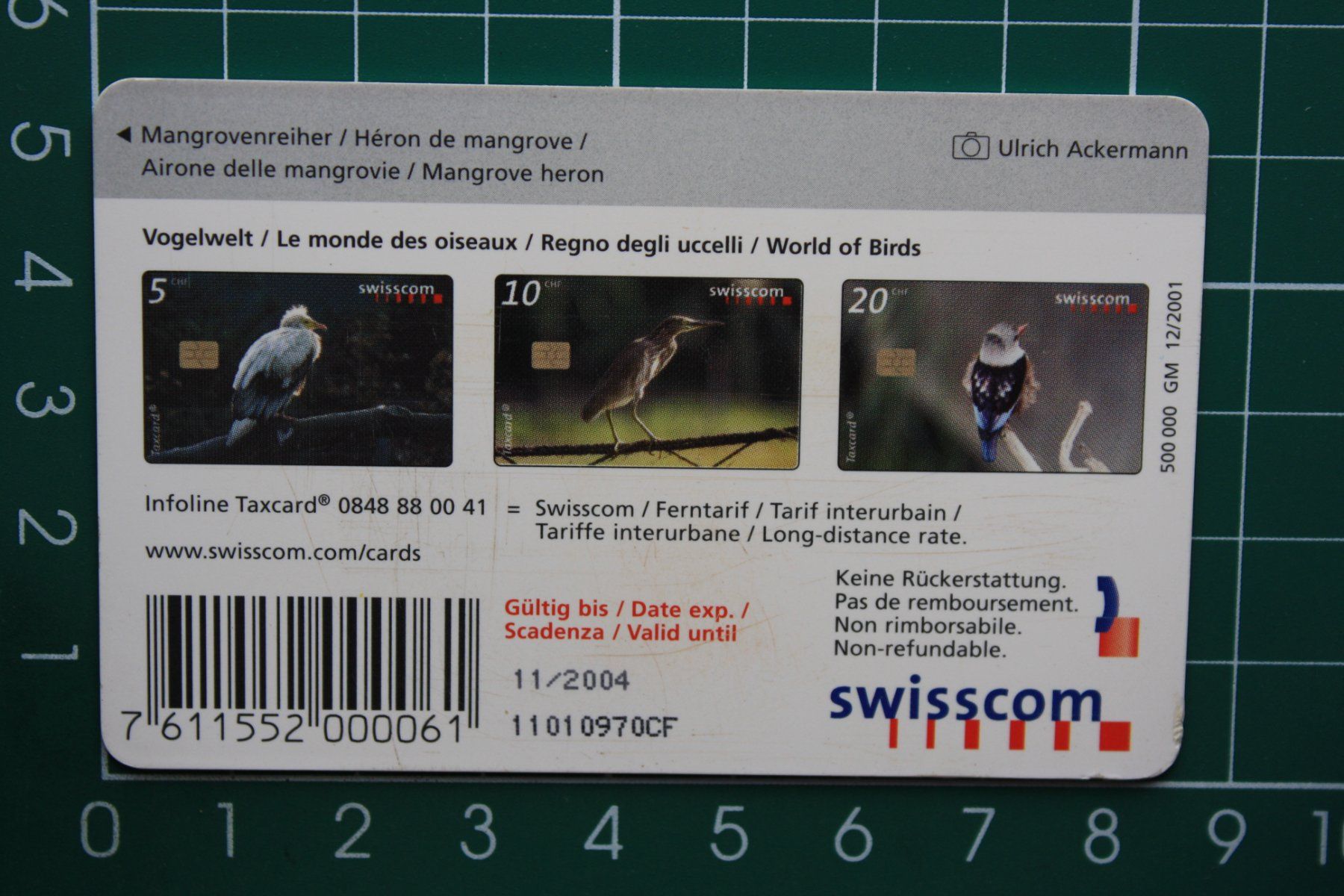 Swisscom Schede telefoniche: swisscom taxcard /geschenkkarte – Usato da Laupen BE venduto da Gufi57 1