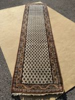 Mir Indien Läufer 303x75cm Teppich handgeknüpft sauber