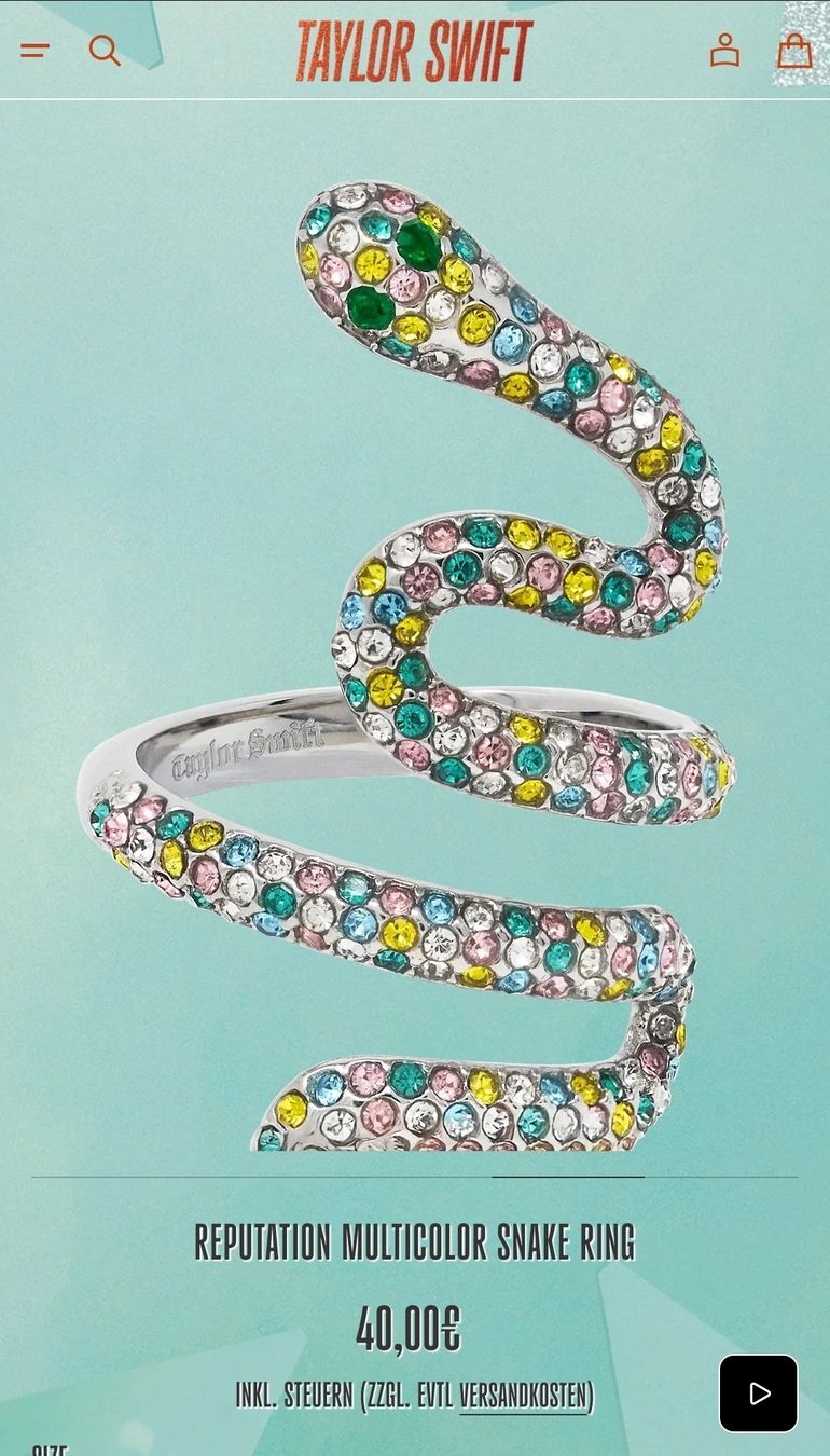 Anelli: Taylor Swift - Snake Ring - Gr. 6 – Nuovo (secondo la descrizione) da Obfelden venduto da Eva_32 4