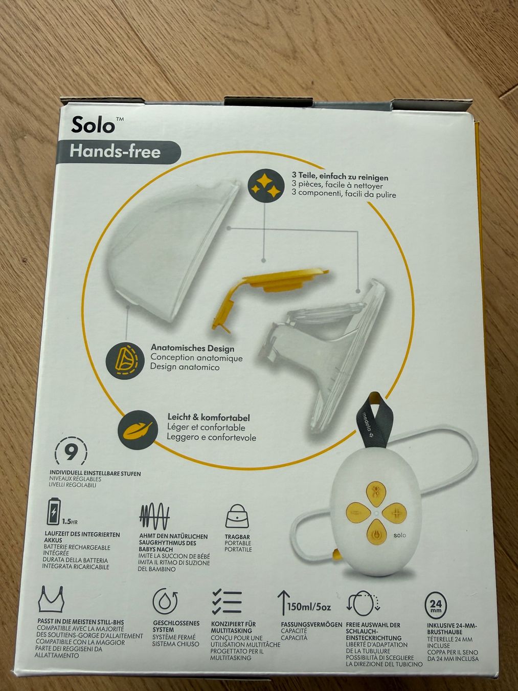Medela Accessori per l’allattamento: Medela Solo Hands-free Milchpumpe – Usato da Oberdorf SO venduto da fani05 6