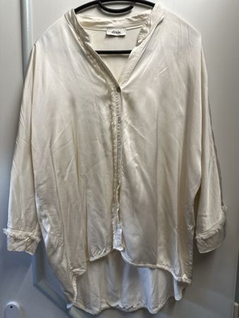 Dixie Damen Bluse Creme Oversize Gr M