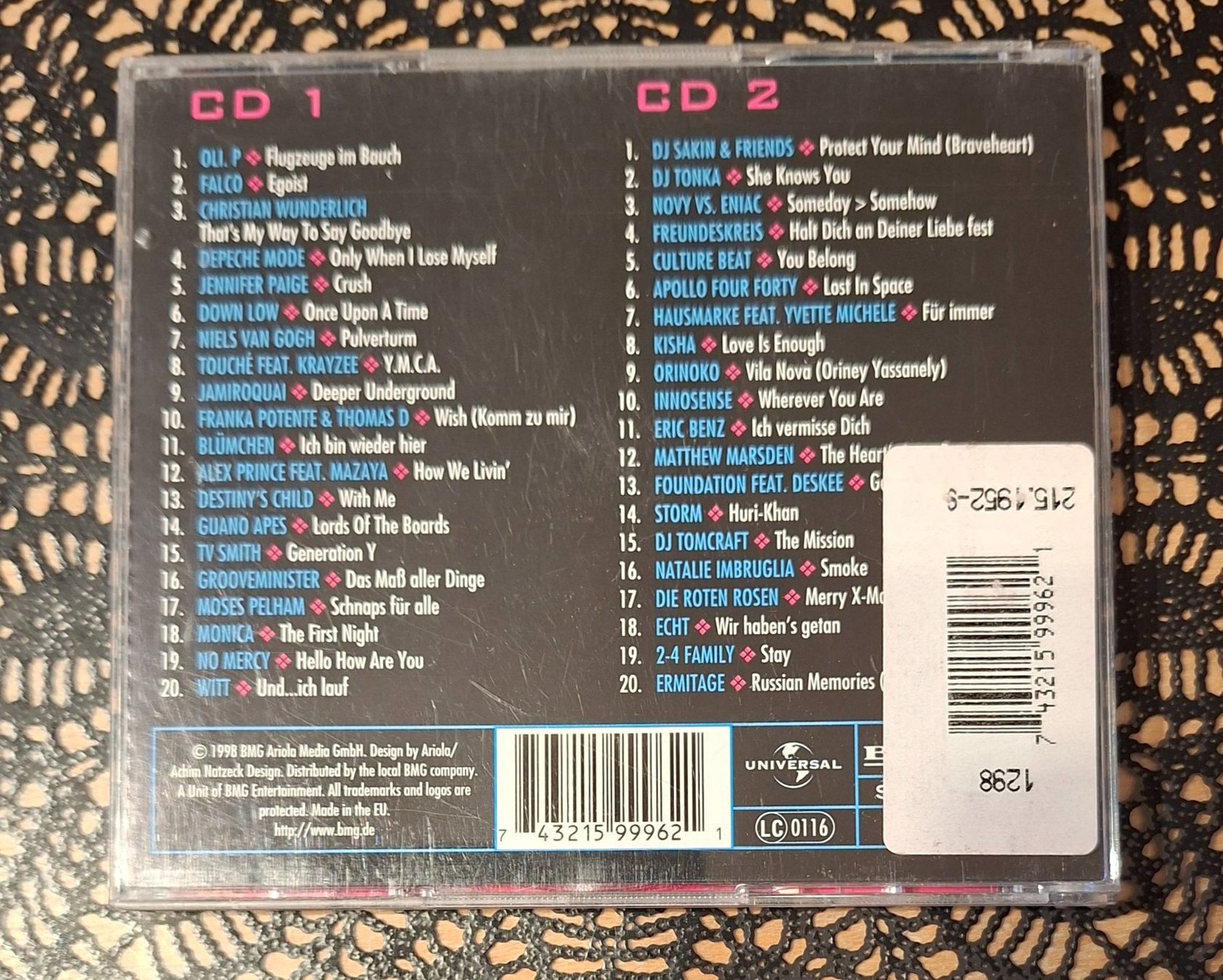 CD: Just The Best Vol. 4-98, 2CD Hit Compilation Sampler 1998 – Usato da Schönenberg TG venduto da breiti12 1