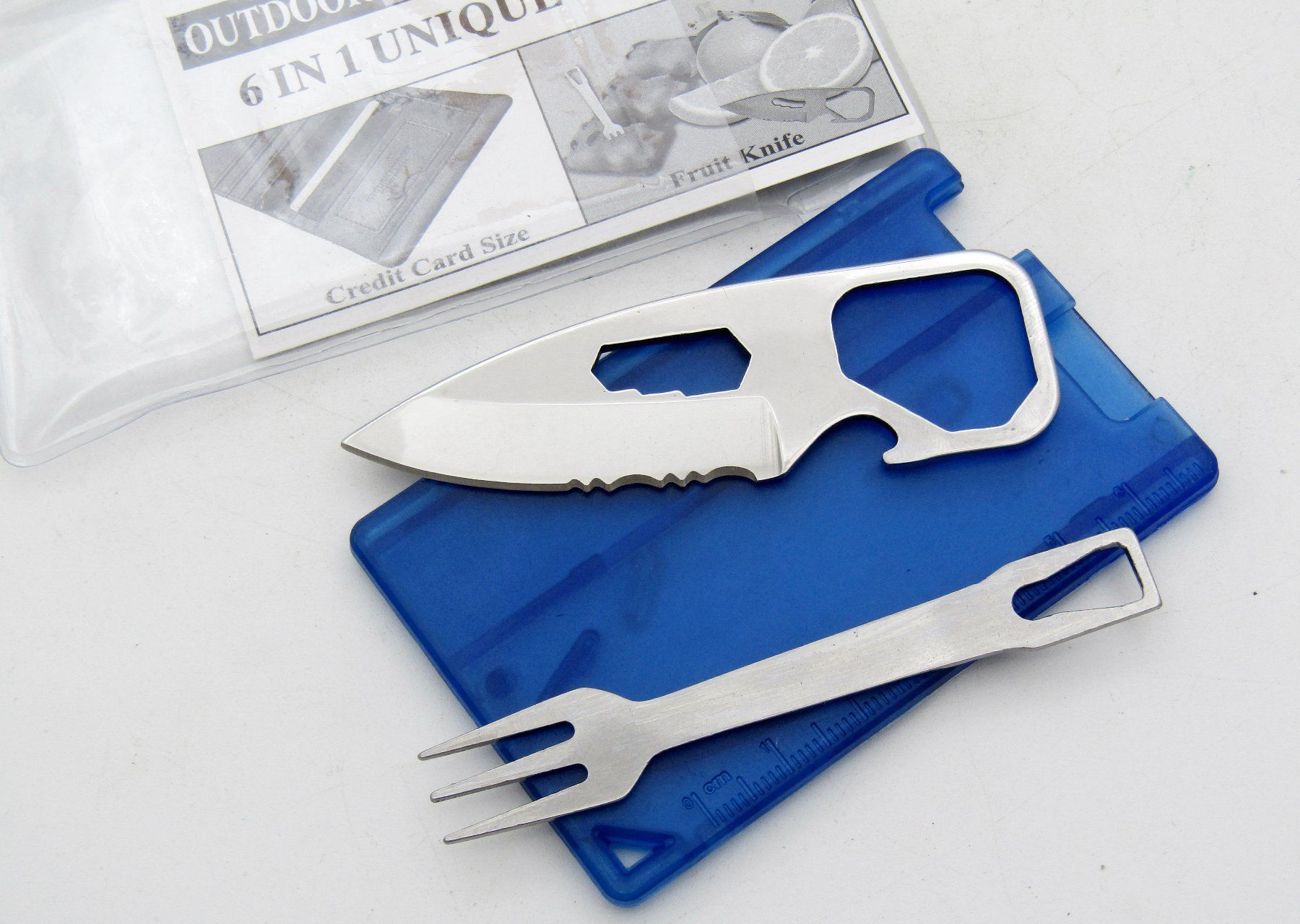 Coltelli tascabile: Micro Besteck,ToolCard, Messer + Gabel im Kreditkartenformat – Nuovo e nell'imballaggio originale da Berneck venduto da imp0308 1