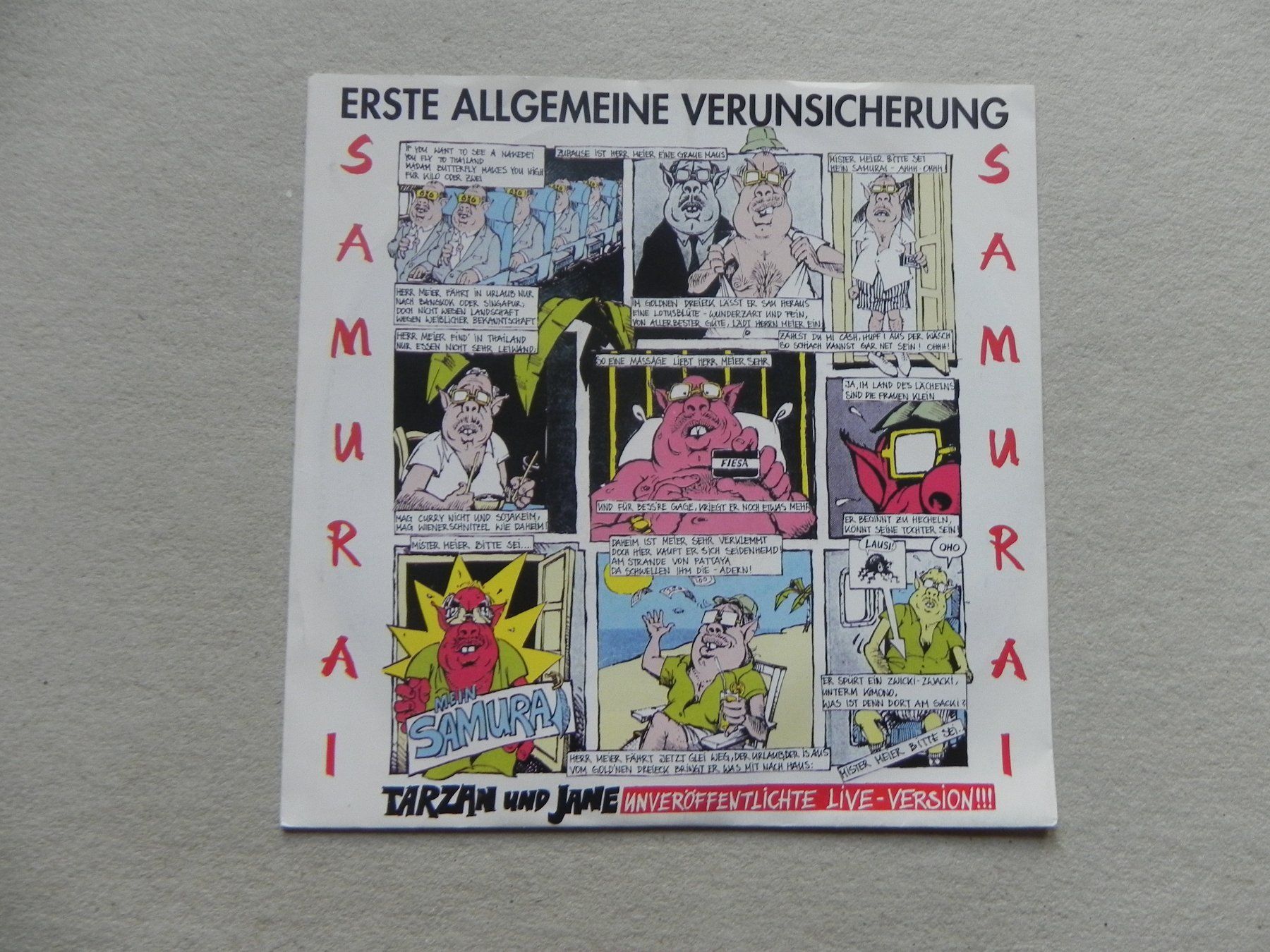 Dischi in vinile: Single 7 " Austria Ulk Pop Rock Band EAV 1990 Samurai – Usato da Siebnen venduto da krimsie