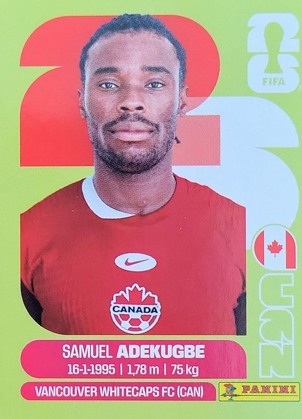 Panini Carte collezionabili: WM CAN 5 Samuel Adekugbe FIFA Panini 2026 – Nuovo (secondo la descrizione) da Triesen venduto da stephanieschurti