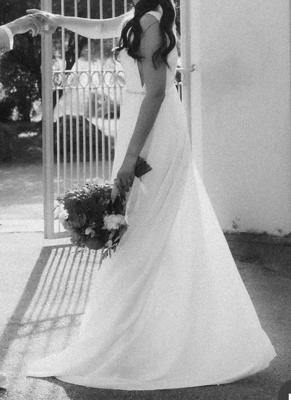 Vestiti: Secondhand Brautkleid Bianco Evento "Gobi", Grösse 38 – Usato da Brunnen venduto da Herzig-Brautmode