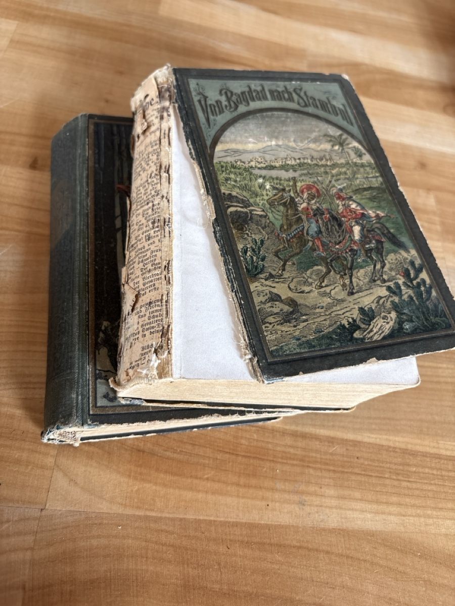 Libri: 2 alte Bücher von Karl May – Difettoso da Rümlang venduto da euqinom16 6