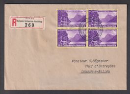 Pro Patria1938 / Gest. Briefmarken-Ausstellung Aarau 17.9.38
