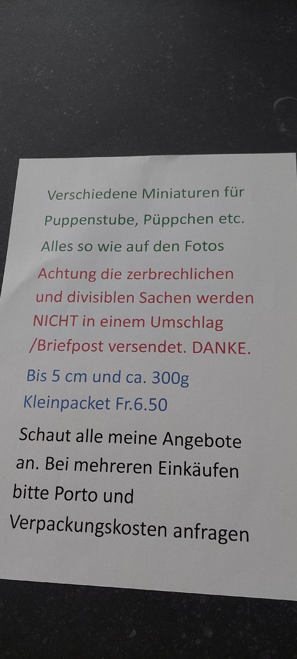 Bambole: altes Matel Puppenröckli  – Difettoso da Muri AG venduto da nindo1 8