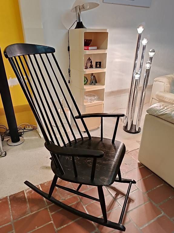 Sessel: Vintage Schaukelstuhl MCM Design – Gebraucht aus Winterthur von style-and-design.zrh 7