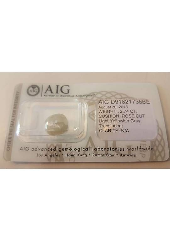 Pietre preziose: Diamant naturel coussin 2.74ct AIG – Usato da Châtelaine venduto da GenevaTrade 1