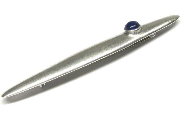 Spille & Fermagli: Vintage Stab Brosche Silber 925 Lapislazuli – Usato da Ermatingen venduto da Decovin 2