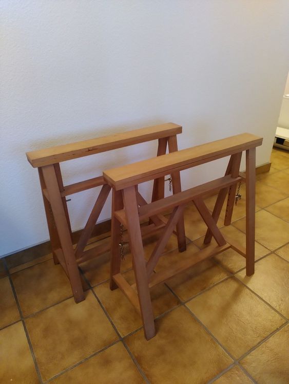 Holzböcke/ Tréteaux en bois Kaufen auf Ricardo