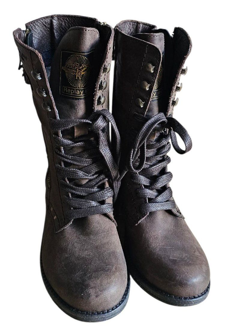 Replay Scarpe da donna: Replay Stiefel, braun, Gr. 38 – Usato da Langenthal venduto da SecondChanceShop 1