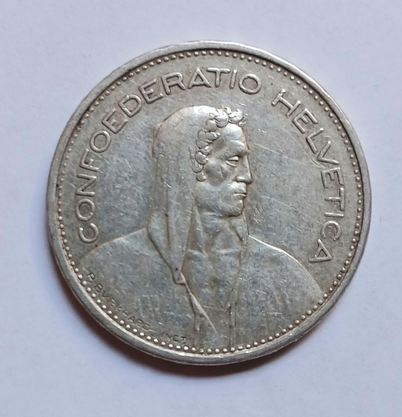 Alle Münzen: 5 fr argent 1940 – Gebraucht aus Sciernes-d'Albeuve von Dojo004 1