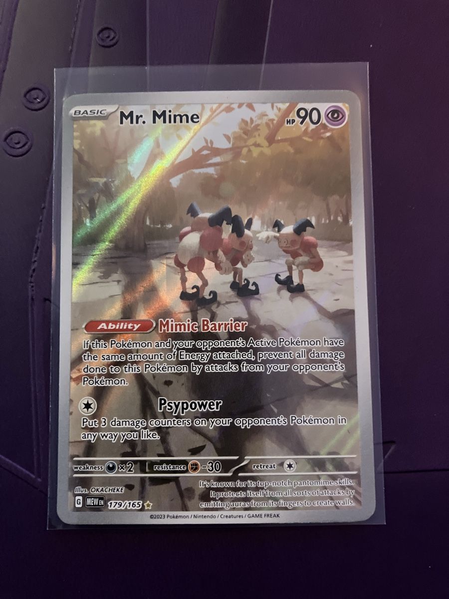Pokémon Carte collezionabili: Mr. Mime MEW 179/165 EN – Nuovo (secondo la descrizione) da La Chaux-de-Fonds venduto da chl_s5sc