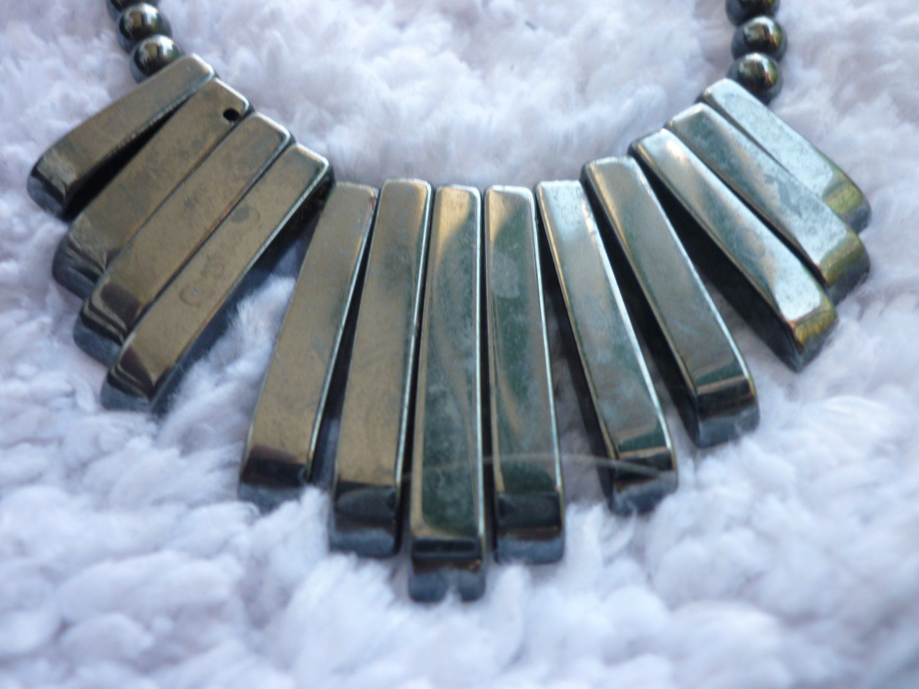 Catenine: Hämatit Collier, Halskette – Usato da Niedergösgen venduto da Happy-7 2