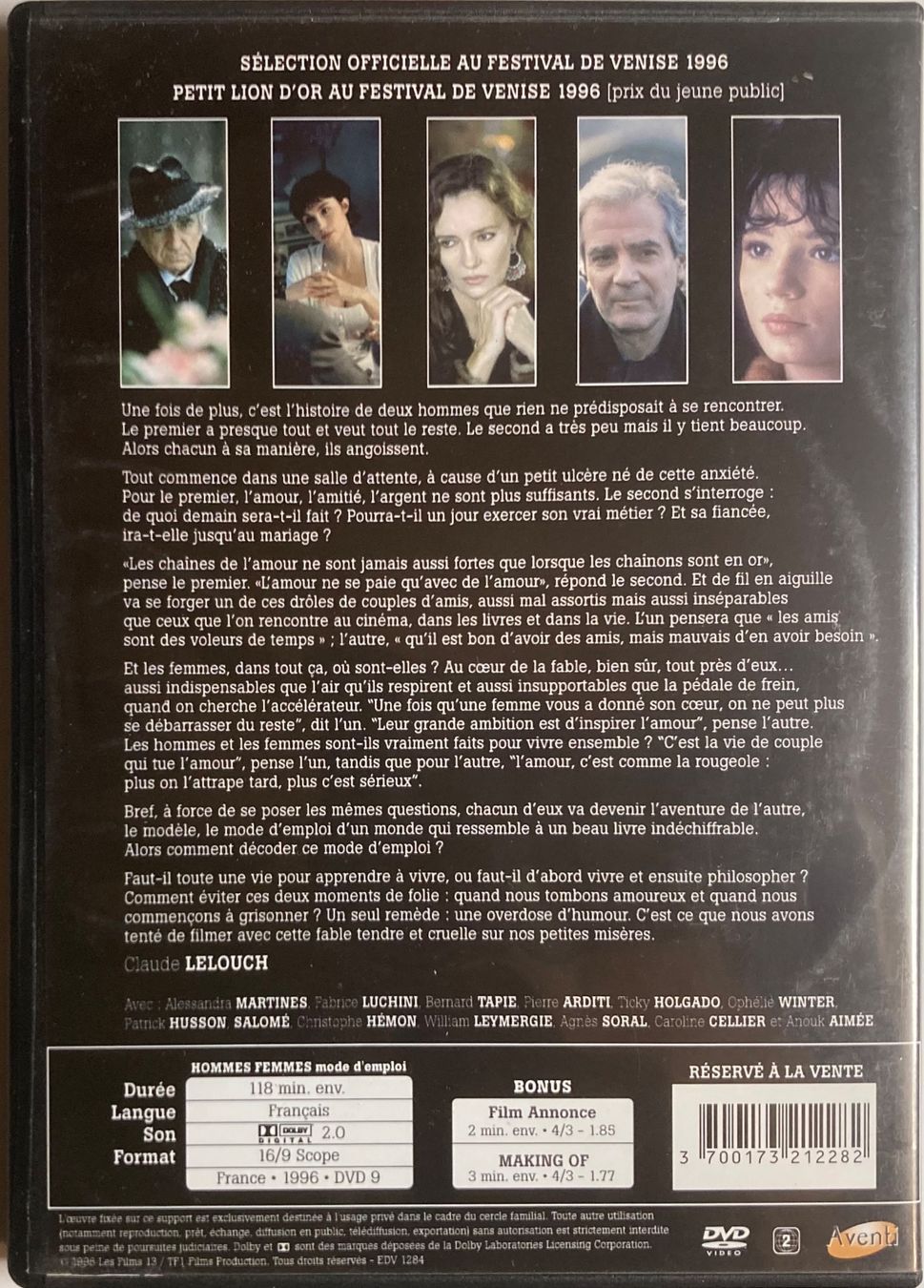 Tous les DVDs: HOMME MODE D'EMPLOI – D'occasion à Poliez-Pittet par Newtown-Records 1