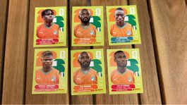 Panini Karten Set 6 Stk. fussball neuwertig