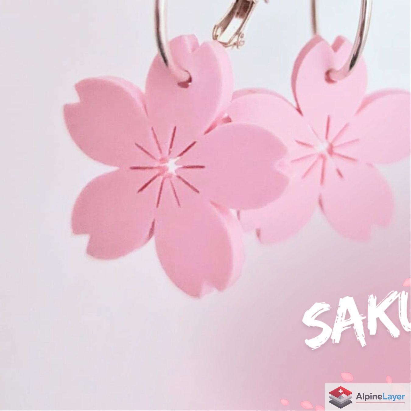 Portachiavi: Sakura Cherry Blossom 3D Printed Keychain NO CHAIN INCLUDED – Nuovo (secondo la descrizione) da Losone venduto da AlpineLayer 1
