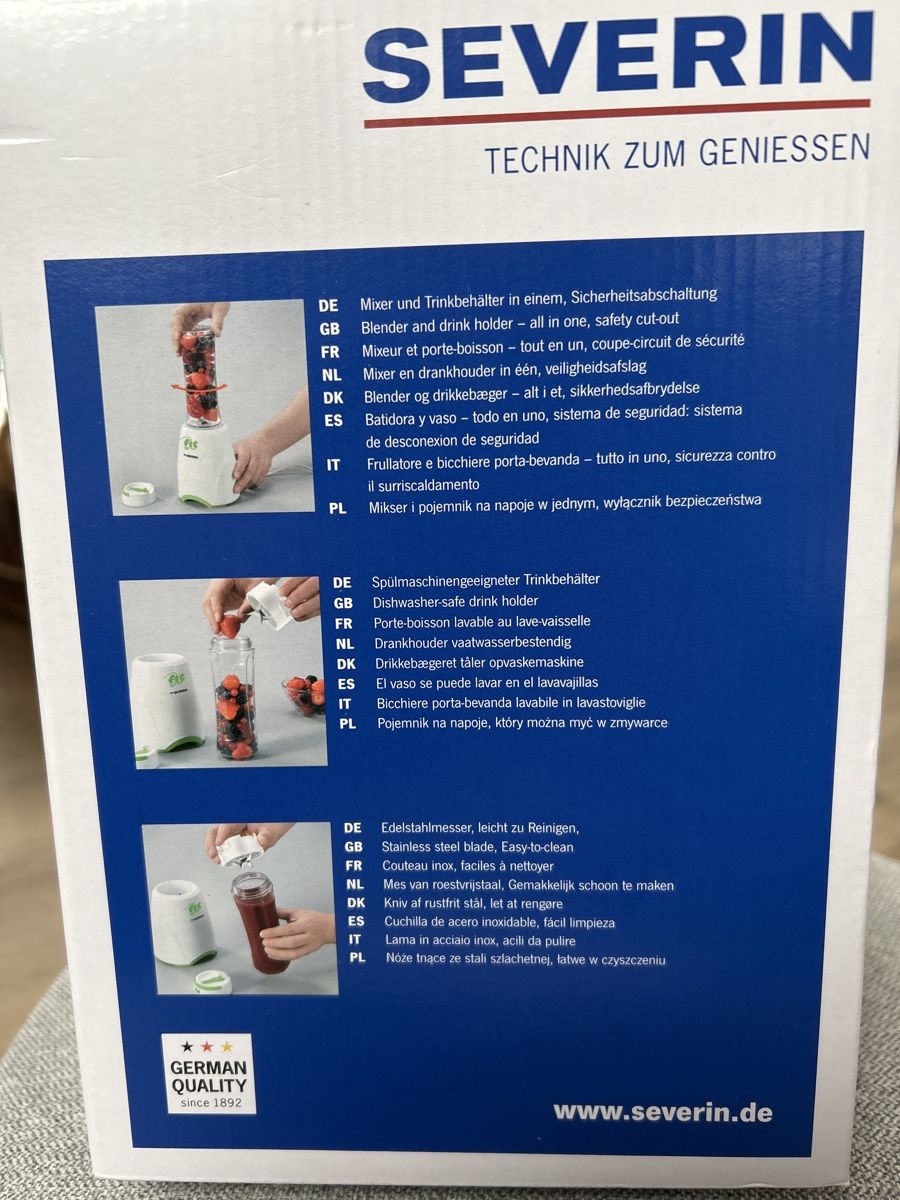 Elettrodomestici da cucina: Severin - Smoothie Mixer – Nuovo e nell'imballaggio originale da Merishausen venduto da arosa2000 2