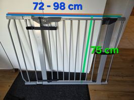 Schutzgitter Babygitter 72-98 cm 75 cm neuwertig