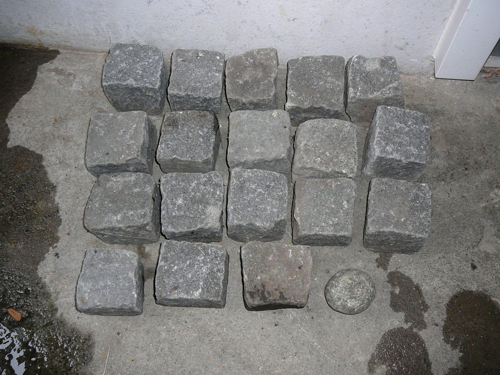 Gebrauchte Granit Pflastersteine