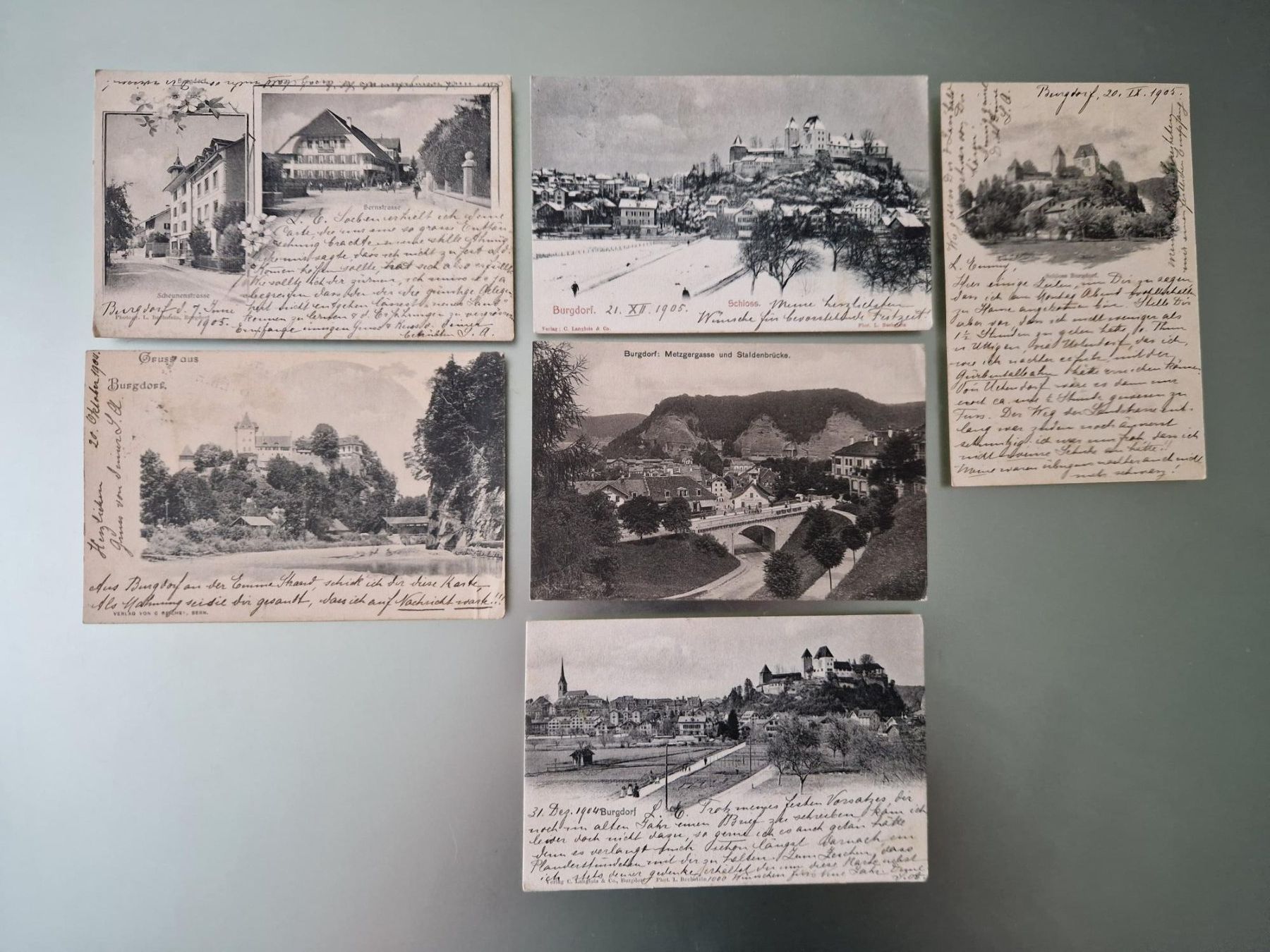 Ansichtskarten: AK: 6 Stk.Burgdorf – Gebraucht aus Büetigen von philat