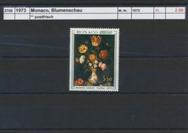 1973 Monaco, "Blumenschau", ** postfrisch