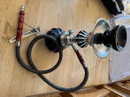 Chicha noire avec tuyau et pince bon état