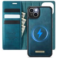 iPhone 14 - étui à rabat portefeuille antichoc Bleu