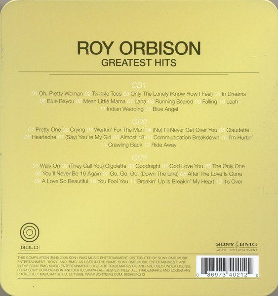 CDs: Orbison Roy: Greatest Hits - 3CD - Tin Box – Neu und originalverpackt aus Steinhausen von Vilivinili 1