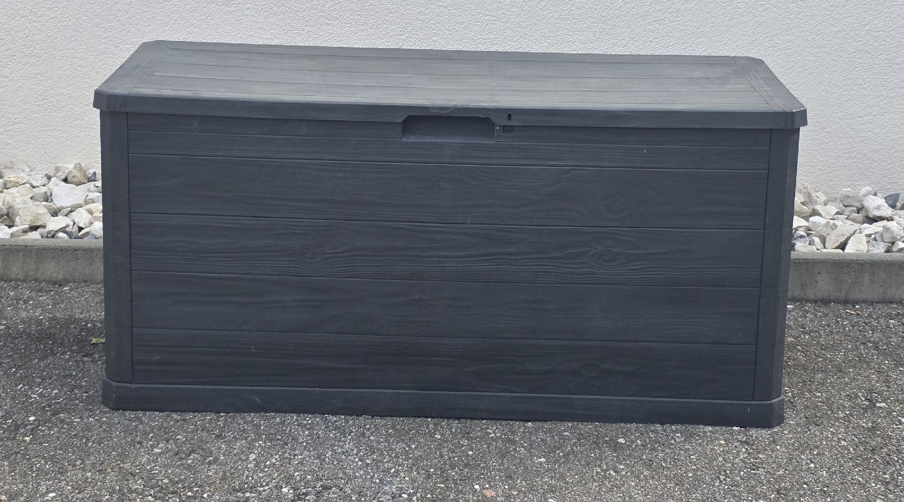 Coffres de rangement: Gartenbox Aufbewahrungsbox Kunststoff Anthrazit  – D'occasion à Rheinsulz par Gilea