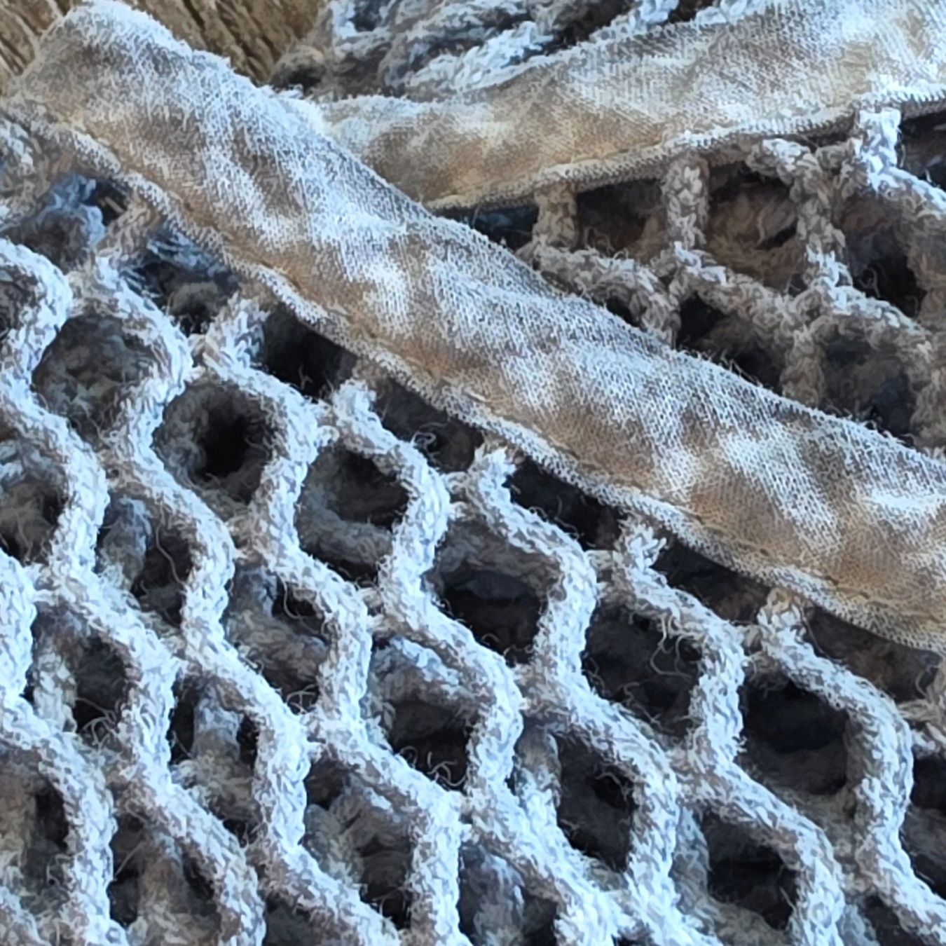 Nile Maglioni & Felpe: 🐸 NILE PULLOVER GEHÄKELT S / M HÄKELPULLOVER GRAUBLAU – Usato da Môtier (Vully) venduto da Frogs 8