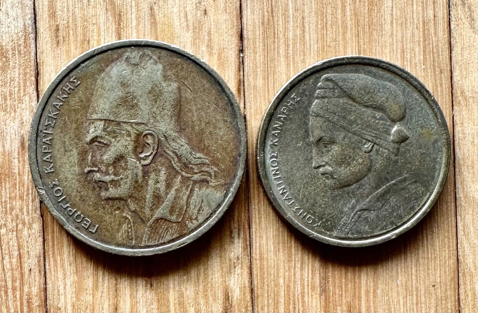 Tutti le monete: 2 Griechische Drachmen Münzen – Usato da Luzern venduto da gre_9s65 1