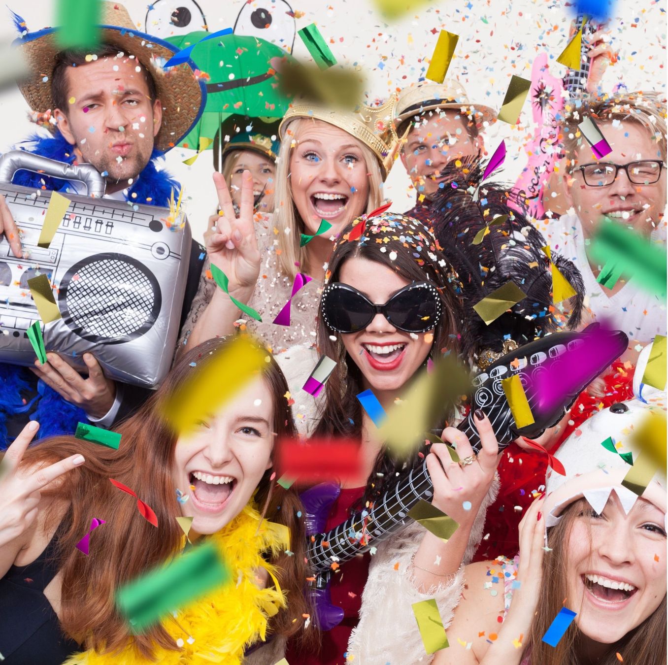 Tutte le decorazioni: 10x Party Popper 40 cm Bunt – Nuovo e nell'imballaggio originale da Bülach venduto da StoreInShopOutlet 4