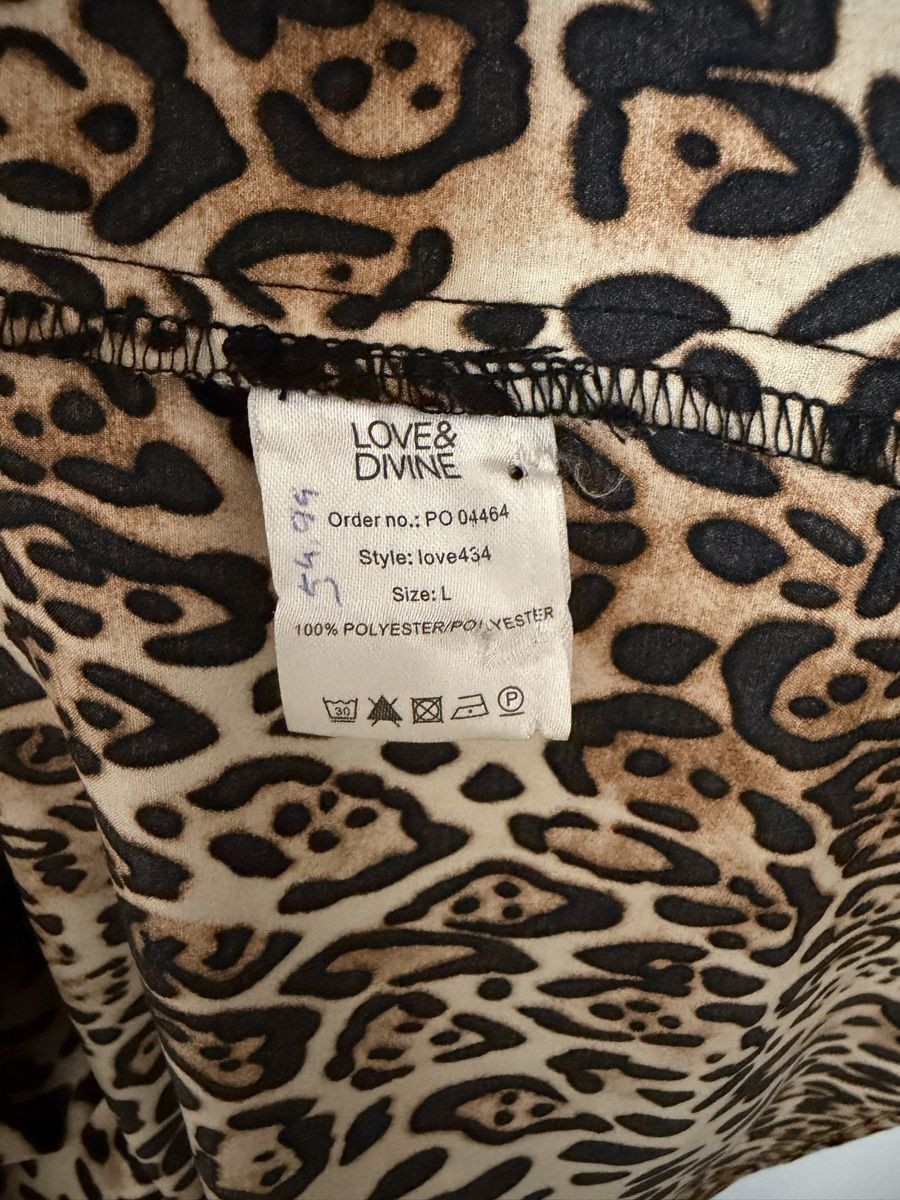 Vestiti: Love&Divine Kleid aus Polyester in einem Leo-Muster – Usato da Grenchen venduto da servet.t 4