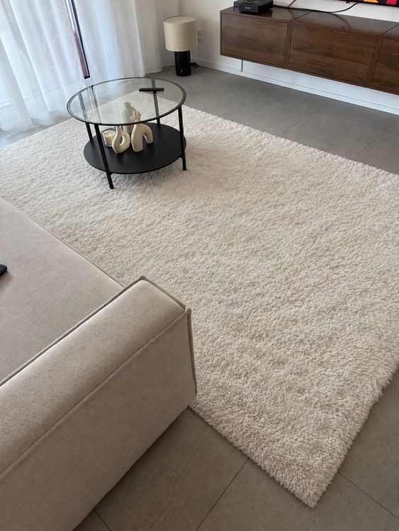 IKEA VOLLERSLEV Teppich 160×230cm – Weiss/Creme (Neuf (Voir description ...