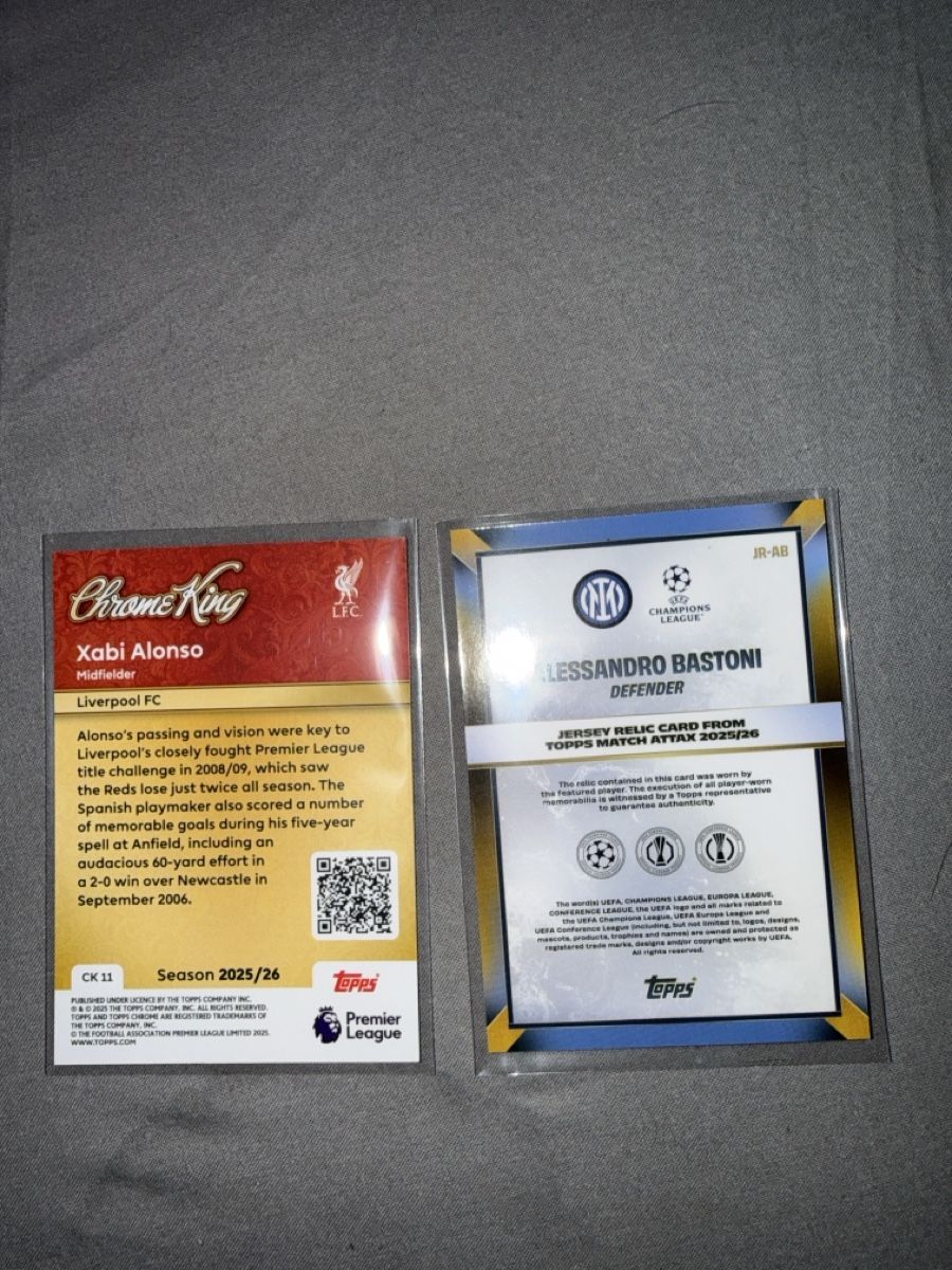 Topps Cartes à collectionner: Topps Chrome King Xabi Alonso & Bastoni Patch Card – Neuf (Voir description) à Basel par Pajo69 1
