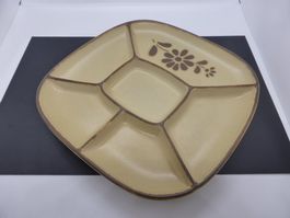 Rössler 7 assiettes à fondue chinoise décor fleurs