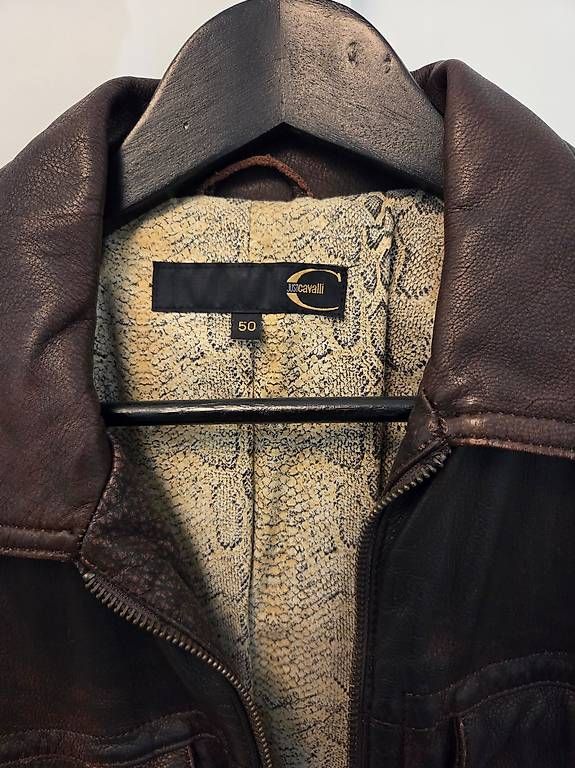 Roberto Cavalli Giacche: Just Cavalli Lederjacke, Grösse 50, 100% Leder – Usato da Sennhof venduto da msalvati 1