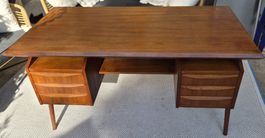 Teak-Schreibtisch GUNNAR NIELSEN by TIBERGAARD, Denmark 1960