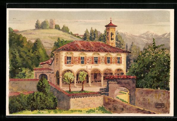 Cartoline postali: AK Lugano, Chiesa di Loreto – Usato da Berlin venduto da bartko-reher