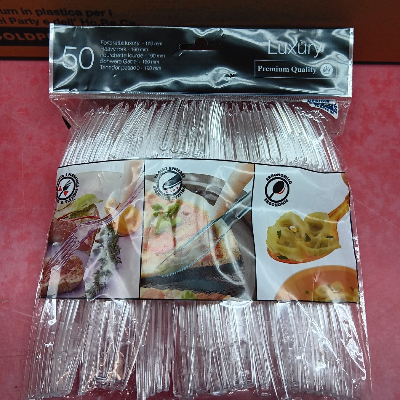 Komplettküchen: EW. Gabel 190mm PS Transparent 1000 srk. – Neu und originalverpackt aus Zell LU von erwin61