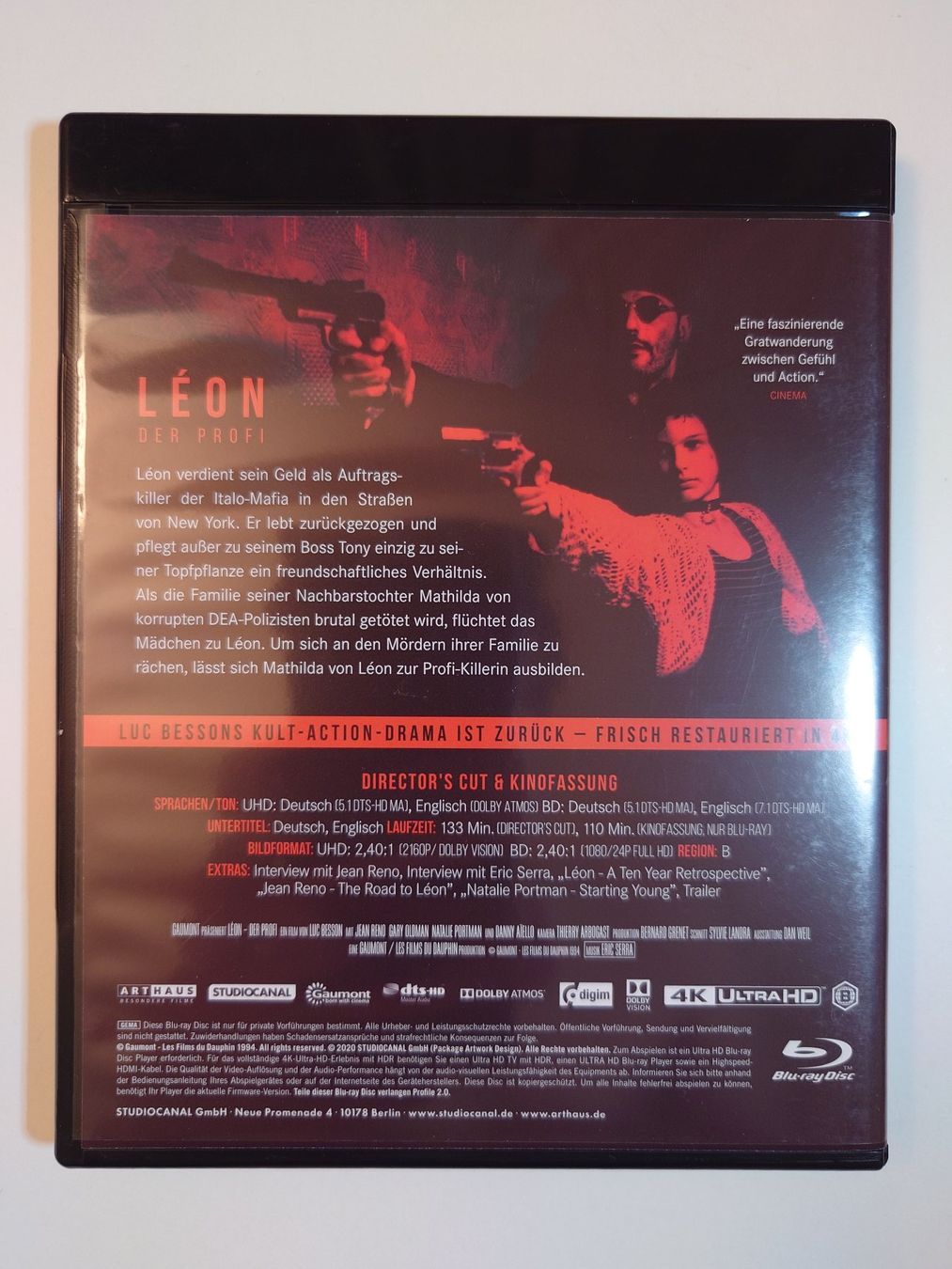 Alle DVDs: Léon - Der Profi (1994) 4K Blu-Ray – Gebraucht aus Kaiseraugst von flo_ydd2 1