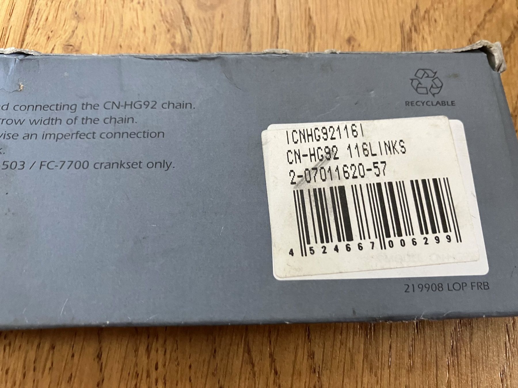 Pezzi di ricambio: Shimano HG 92 Kette NOS – Nuovo e nell'imballaggio originale da Obermumpf venduto da Estrela67 3