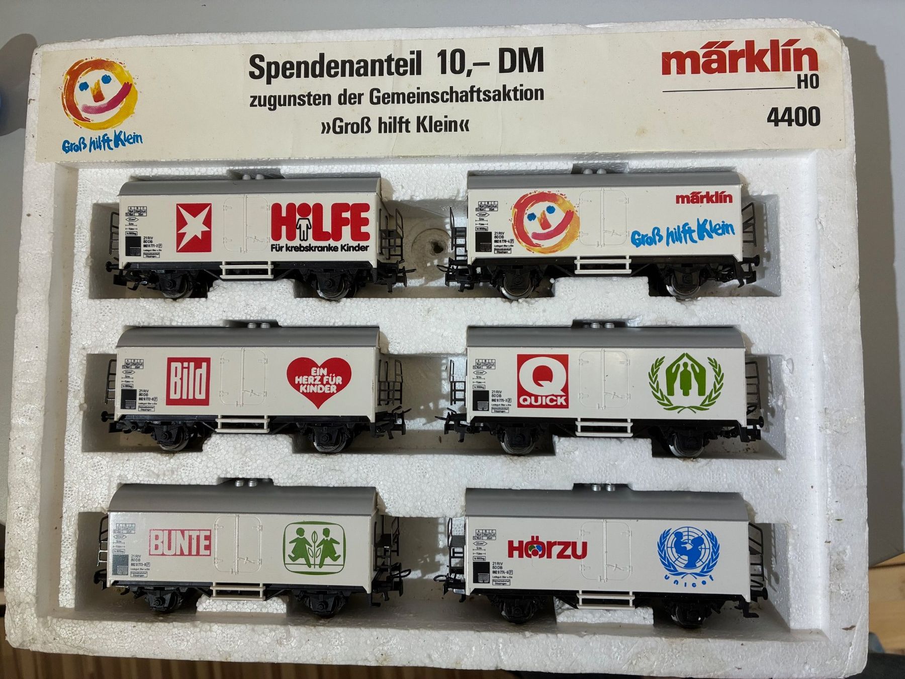 Märklin Modelleisenbahnen: H0 Märklin 4400 Güterwagen Set 6x – Gebraucht aus Sissach von tu44